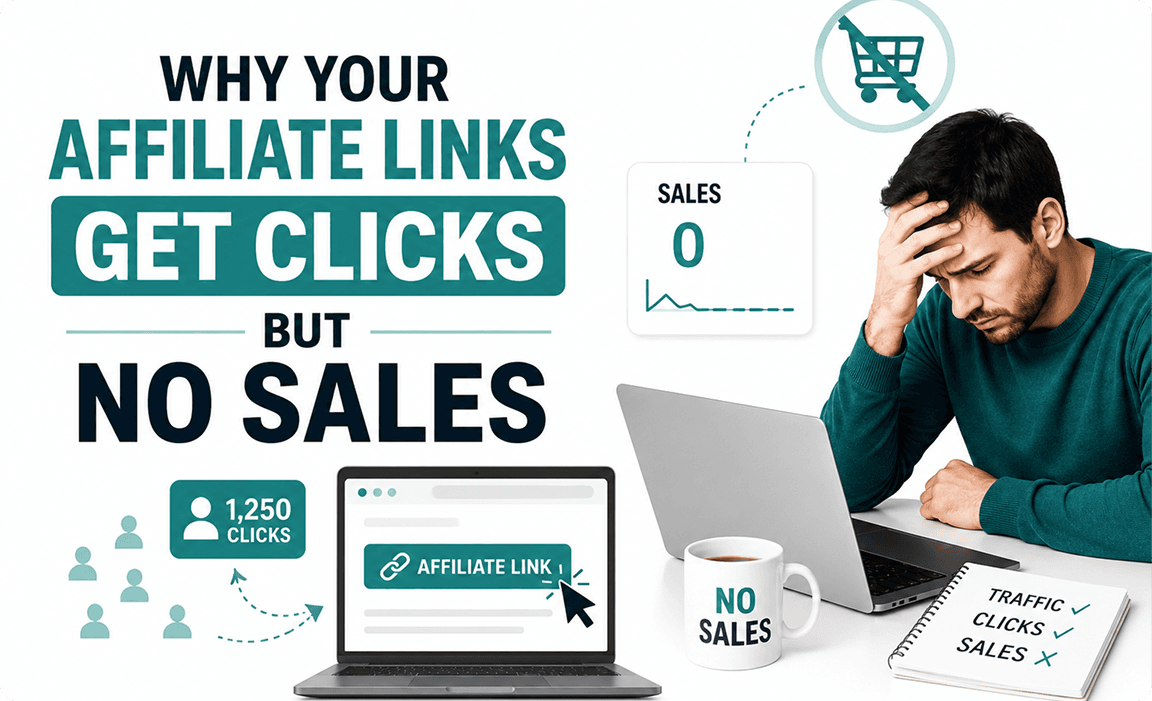 Why Your Affiliate Links Get Clicks but No Sales