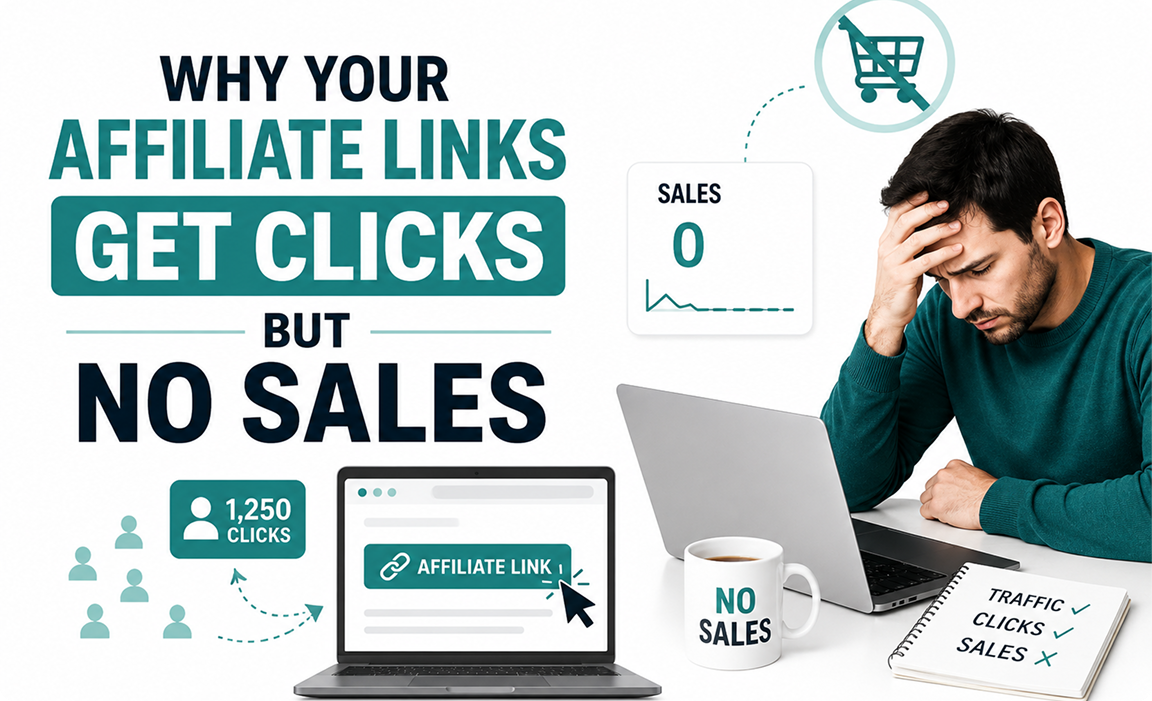Why Your Affiliate Links Get Clicks but No Sales