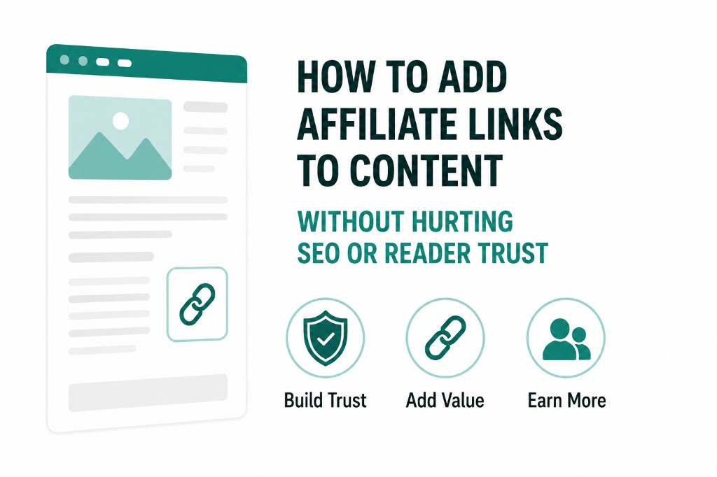 How to Add Affiliate Links to Content Without Hurting SEO or Reader Trust