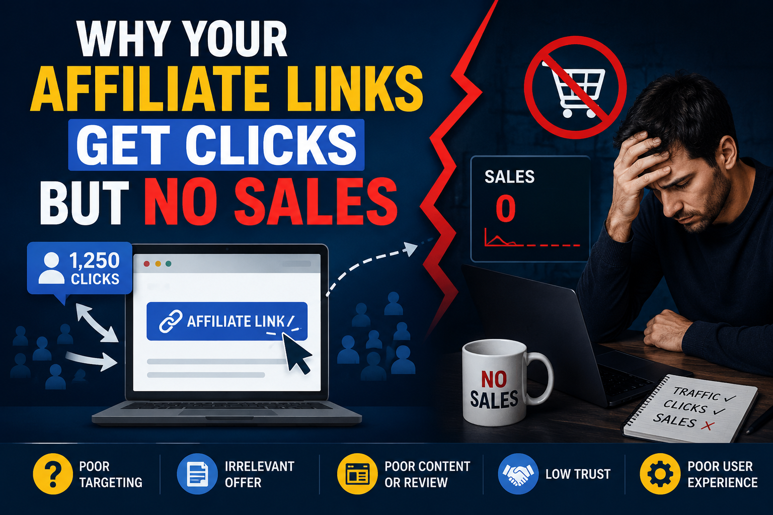 Why Your Affiliate Links Get Clicks but No Sales