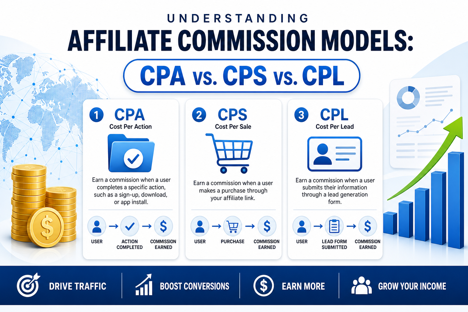 Understanding Affiliate Commission Models: CPA vs CPS vs CPL